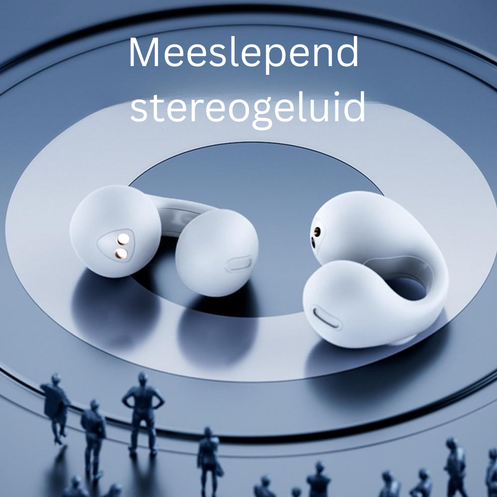 Innovatieve botgeleiding oordopjes voor veilige open-ear audio-ervaring. Bluetooth 5.2.
