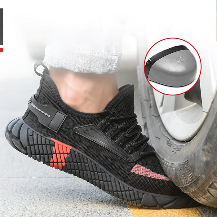 Comfortabele Dario werkschoenen voor heren, stalen neus, geschikt voor diverse werkzaamheden.