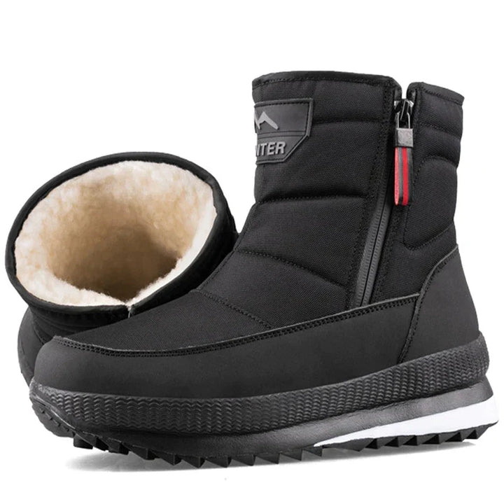Robuuste heren winterboots, duurzaam en waterdicht, met een warme binnenvoering voor ultiem comfort.