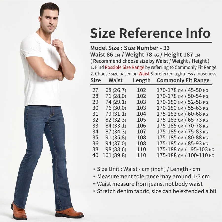 Stijlvolle blauwe heren jeans met boot cut. Een tijdloze keuze voor een smart-casual outfit.
