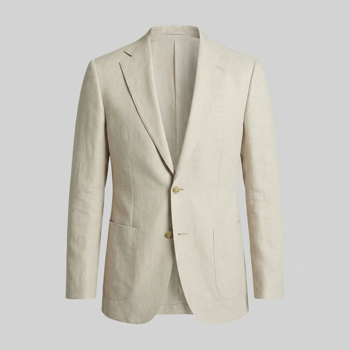 Stijlvolle zwarte heren blazer, single-breasted. Perfect voor lente bruiloften of meetings.