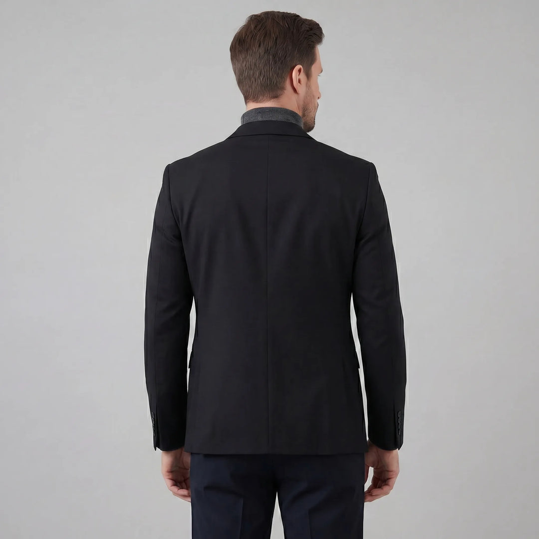Strakke slim fit herenblazer; accentueert de lichaamsbouw voor een modieuze uitstraling.