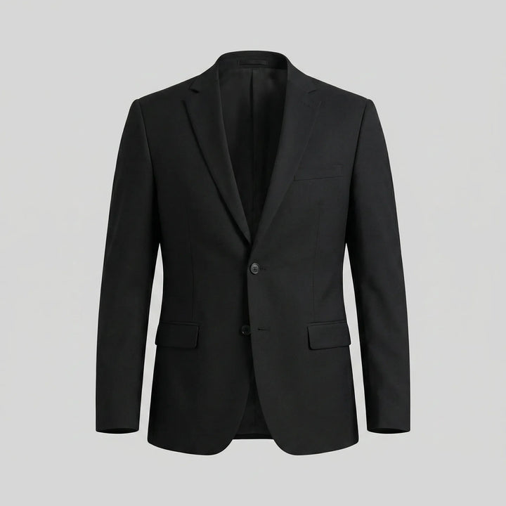 Luxe slimfit heren colbert met lange mouwen; voor een tijdloze en elegante verschijning.