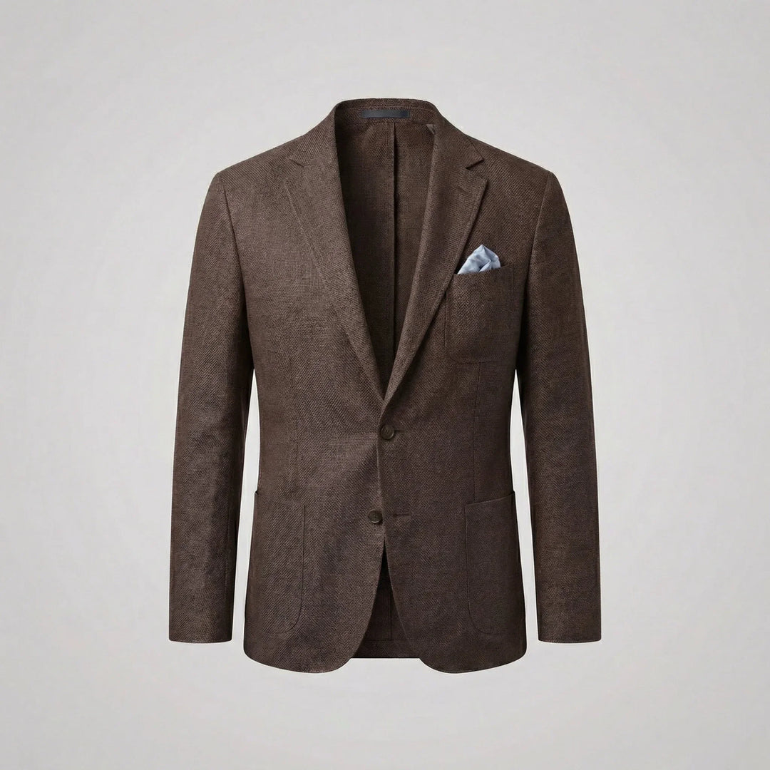 Veelzijdig heren casual colbert met borstzak, perfect voor een complete en geklede outfit.