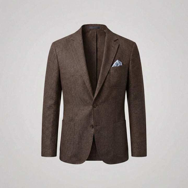 Veelzijdig heren casual colbert met borstzak, perfect voor een complete en geklede outfit.