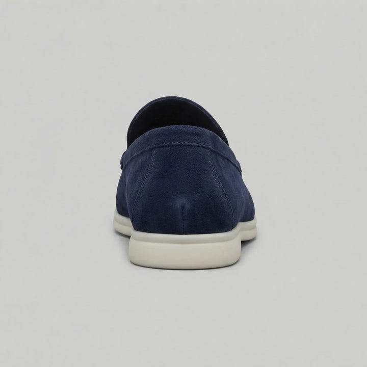 Grijze comfortabele instappers, veelzijdige slip-on loafers voor dagelijks gebruik.