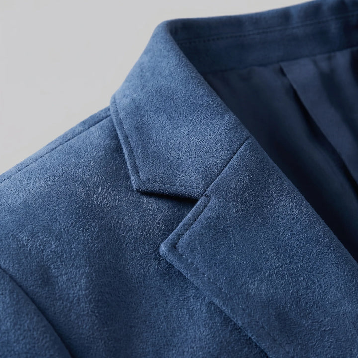 Essentiële heren slim fit blazer met V-hals, een must-have voor elke garderobe.