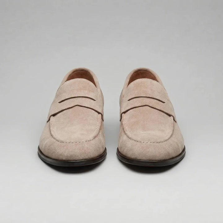 Groene heren klassieke loafers, stijlvol en met veel comfort, voor een unieke uitstraling.