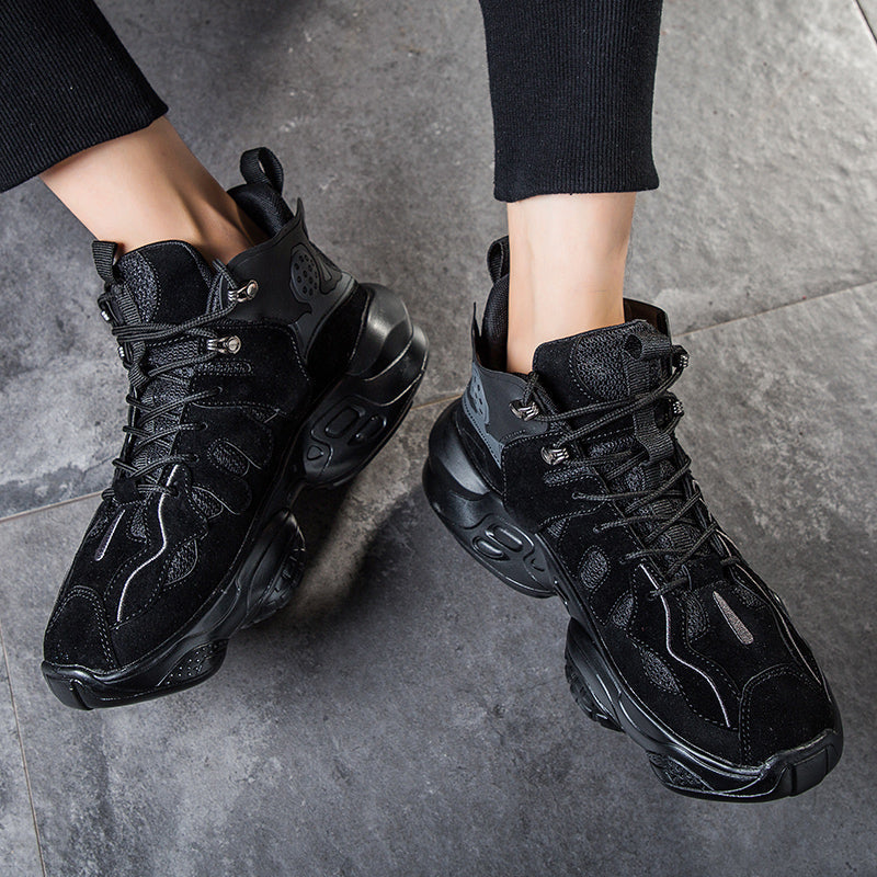 Comfortabele hoge herensneakers, kleurrijk en ademend, ideaal voor lifestyle.