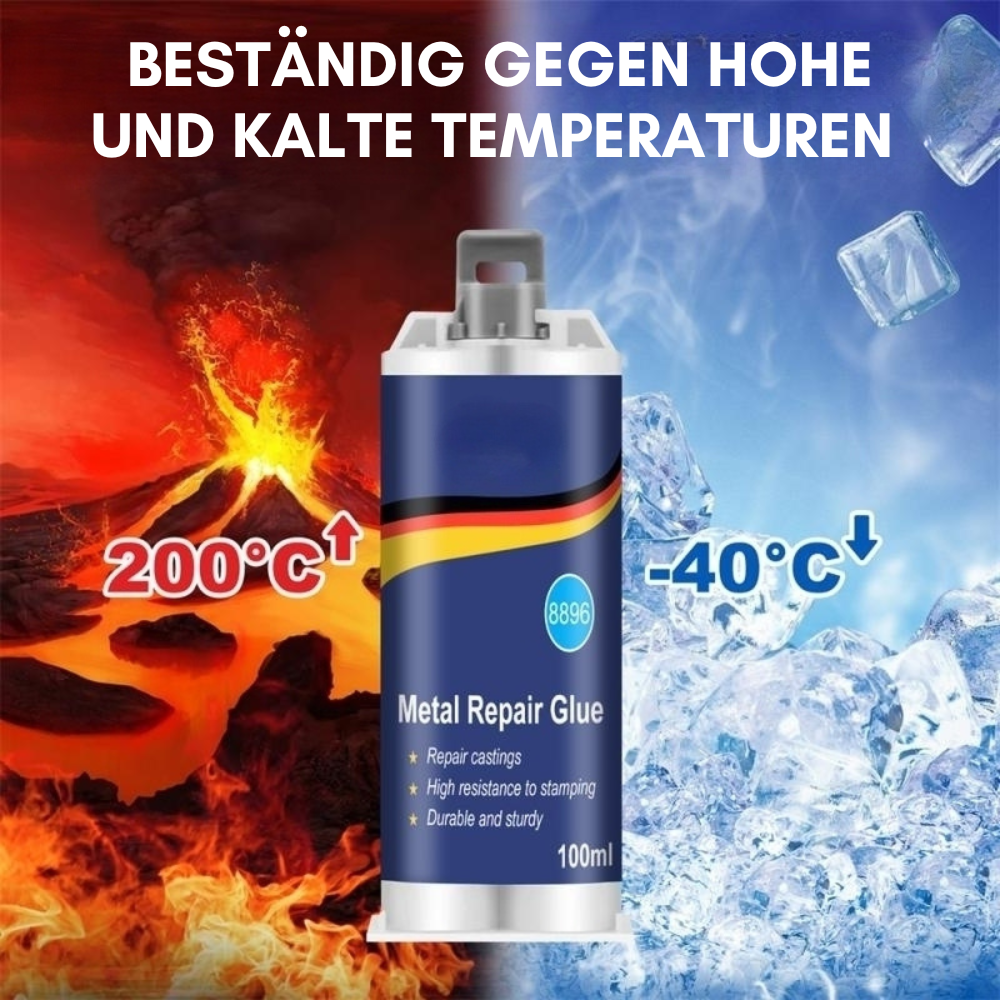 Duurzame metaallijm voor lassen zonder hitte; zorgt voor een robuuste en permanente verbinding, eenvoudig in gebruik.