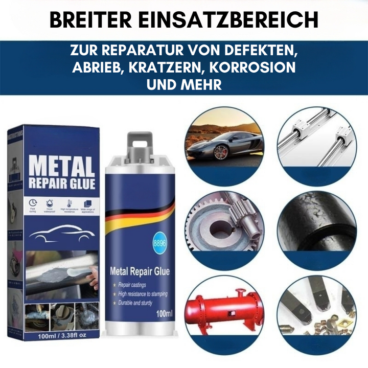 Industriële reparatielijm voor ijzersterke metaalbinding; perfect voor automotive, huishoudelijke en algemene reparaties.
