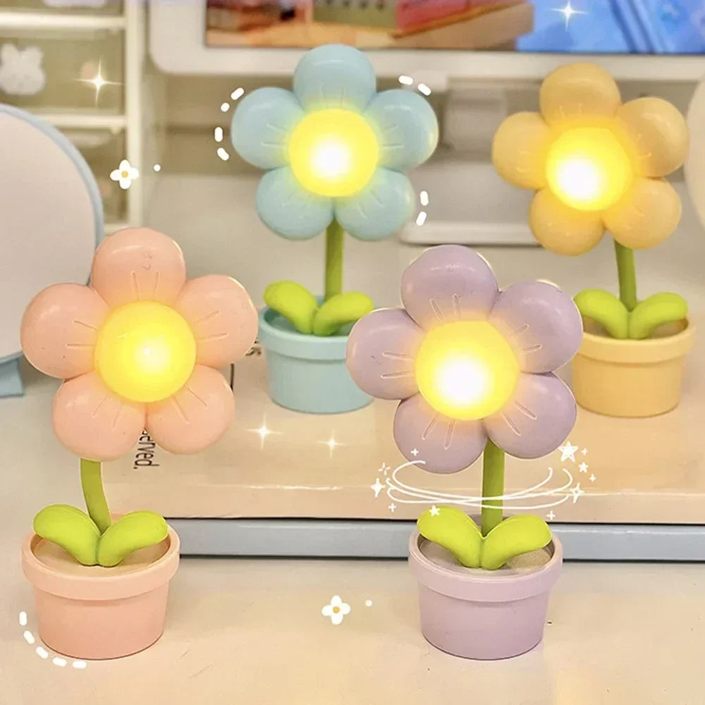 Unieke bloem tafellamp LED, een sfeervol cadeau en prachtige interieurdecoratie voor elke kamer.