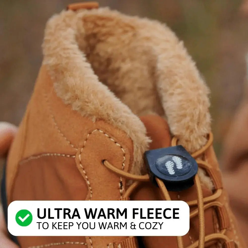 Beige blotevoetschoenen Jesse met flexibele, ultradunne zool en brede teenbox voor natuurlijk comfort.