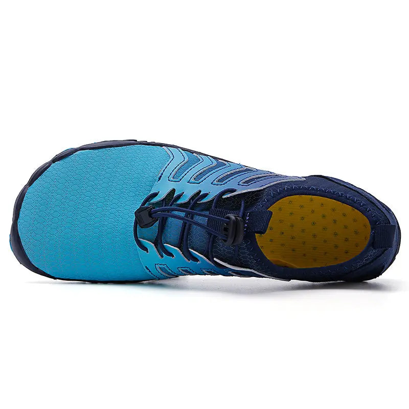 Jett wandelschoenen, minimalistisch en unisex. Comfortabel en ademend voor natuurlijk lopen.