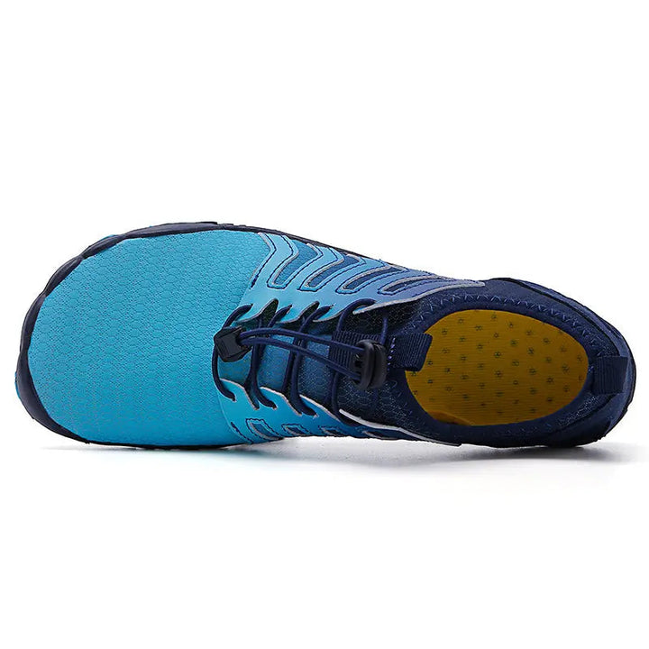 Jett wandelschoenen, minimalistisch en unisex. Comfortabel en ademend voor natuurlijk lopen.