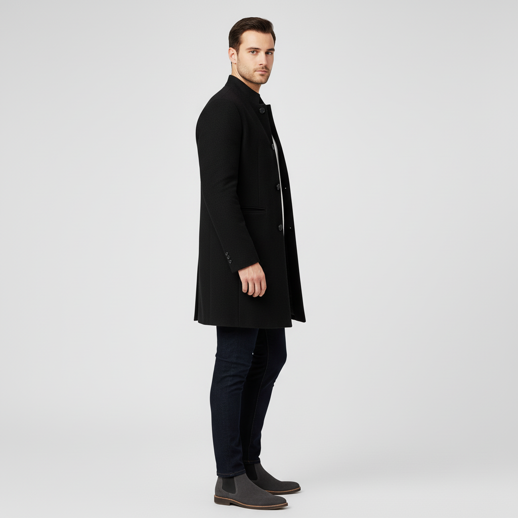 Casual gecombineerde Michael herenjas, perfect voor een relaxte maar stijlvolle winterlook, comfortabel en warm.