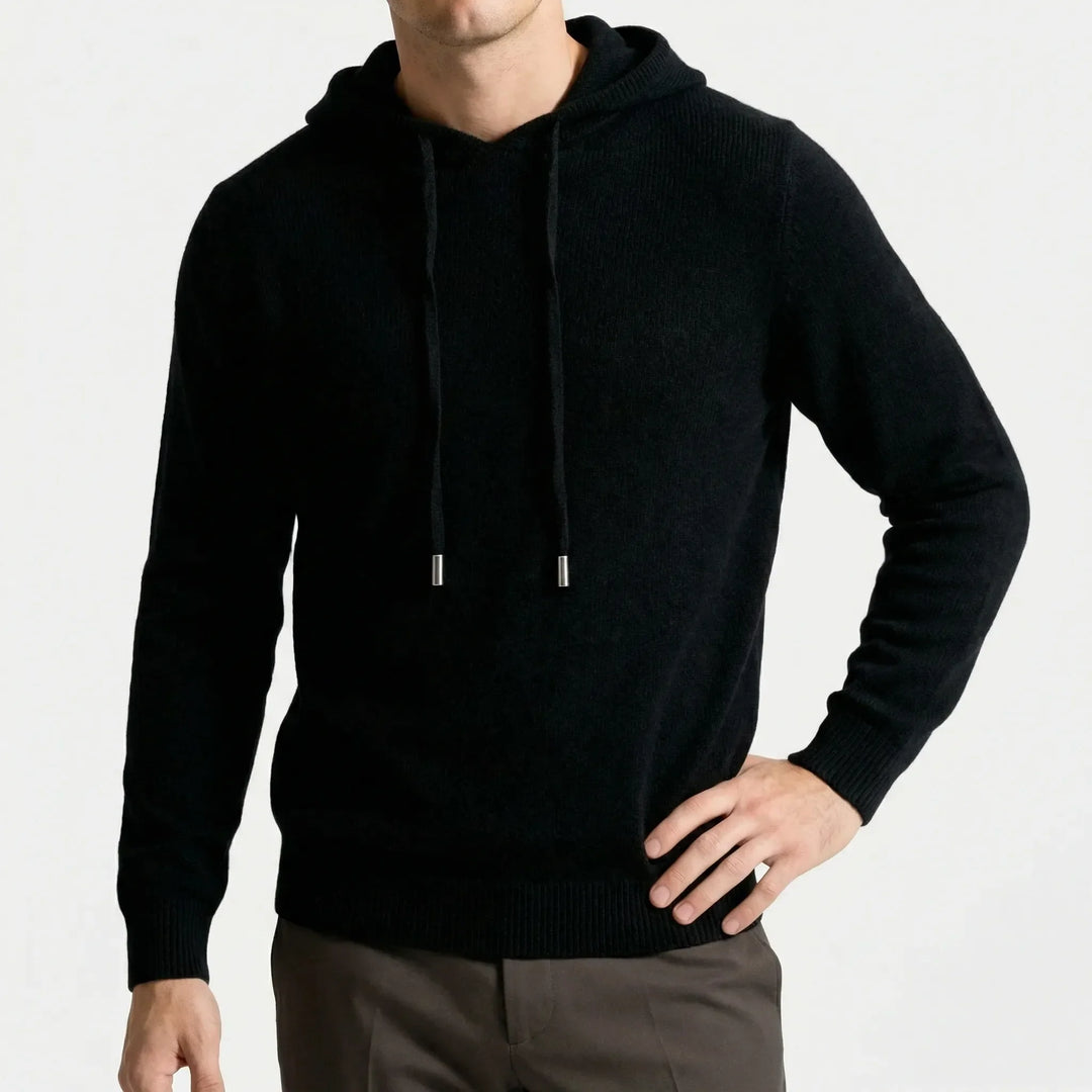Warme herfst/winter heren pullover Leo. Minimalistisch en luxe voor een comfortabele en stijlvolle look.