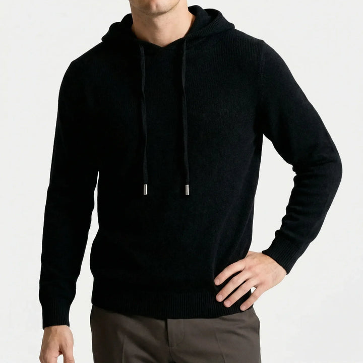 Warme herfst/winter heren pullover Leo. Minimalistisch en luxe voor een comfortabele en stijlvolle look.