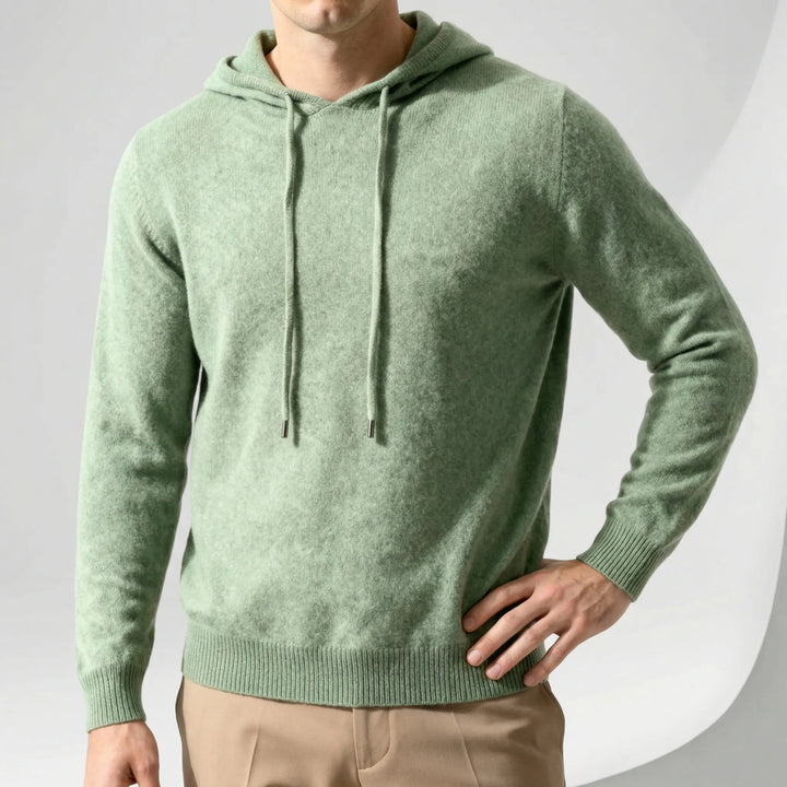 Moderne heren pullover Leo, minimalistisch design met luxe uitstraling. Stijlvolle en comfortabele trui.