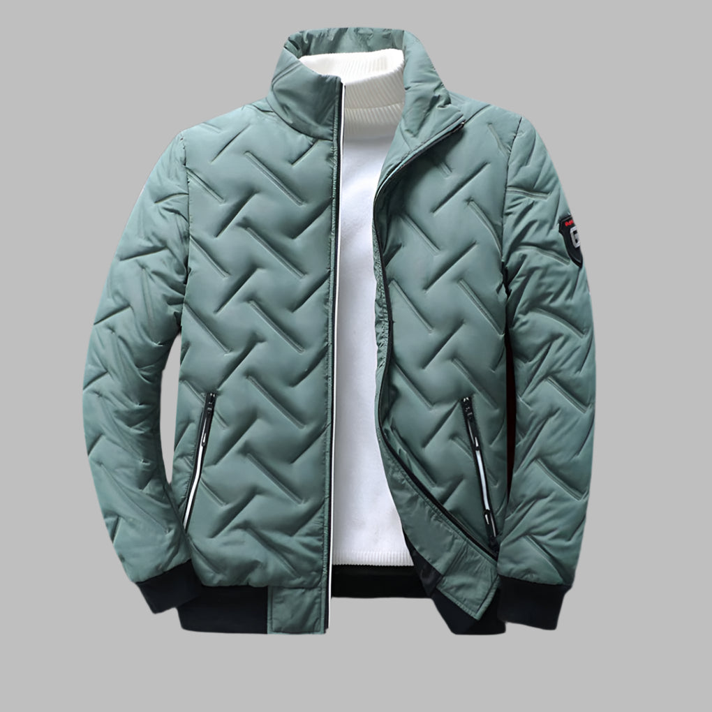 Casual herenjack met ritssluiting, perfect voor outdoor en als windjack in de herfst en winter. Comfortabele herenkleding.
