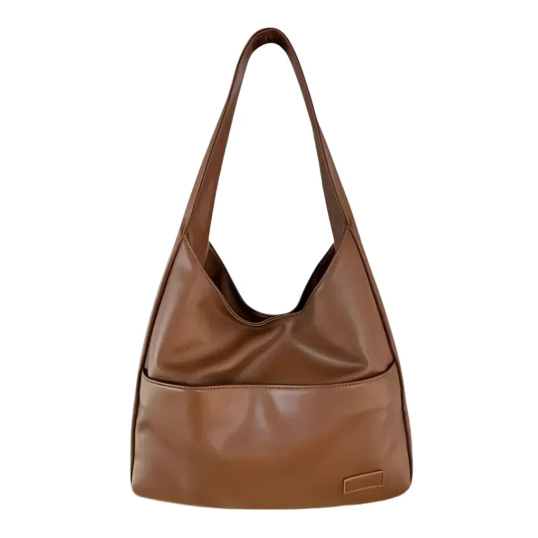 Noor dames vegan leren schoudertas, elegant en duurzaam, perfect voor dagelijks gebruik.