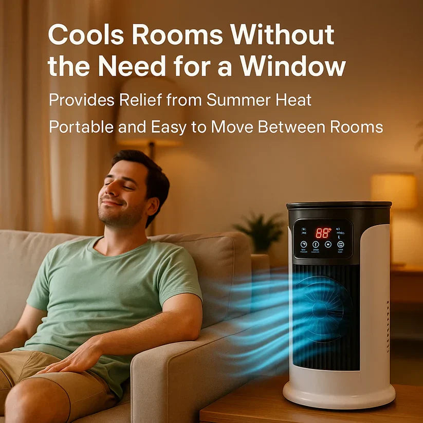 Directe verkoeling met de compacte Climora mobiele airco, perfect voor thuis, kantoor en slaapkamer.