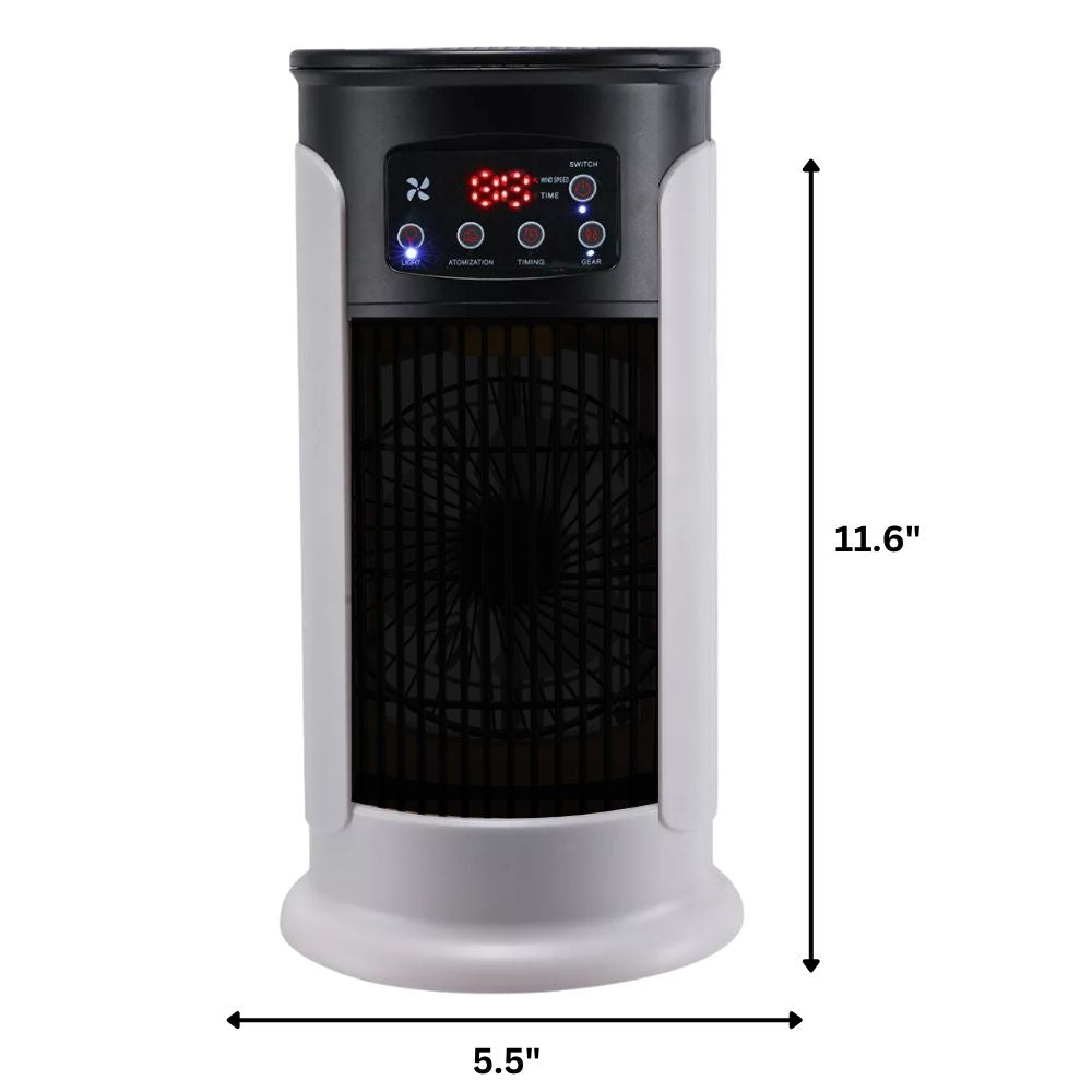 Stijlvolle Climora mobiele airco met ventilator, zorgt voor een fris binnenklimaat zonder gedoe met slangen.