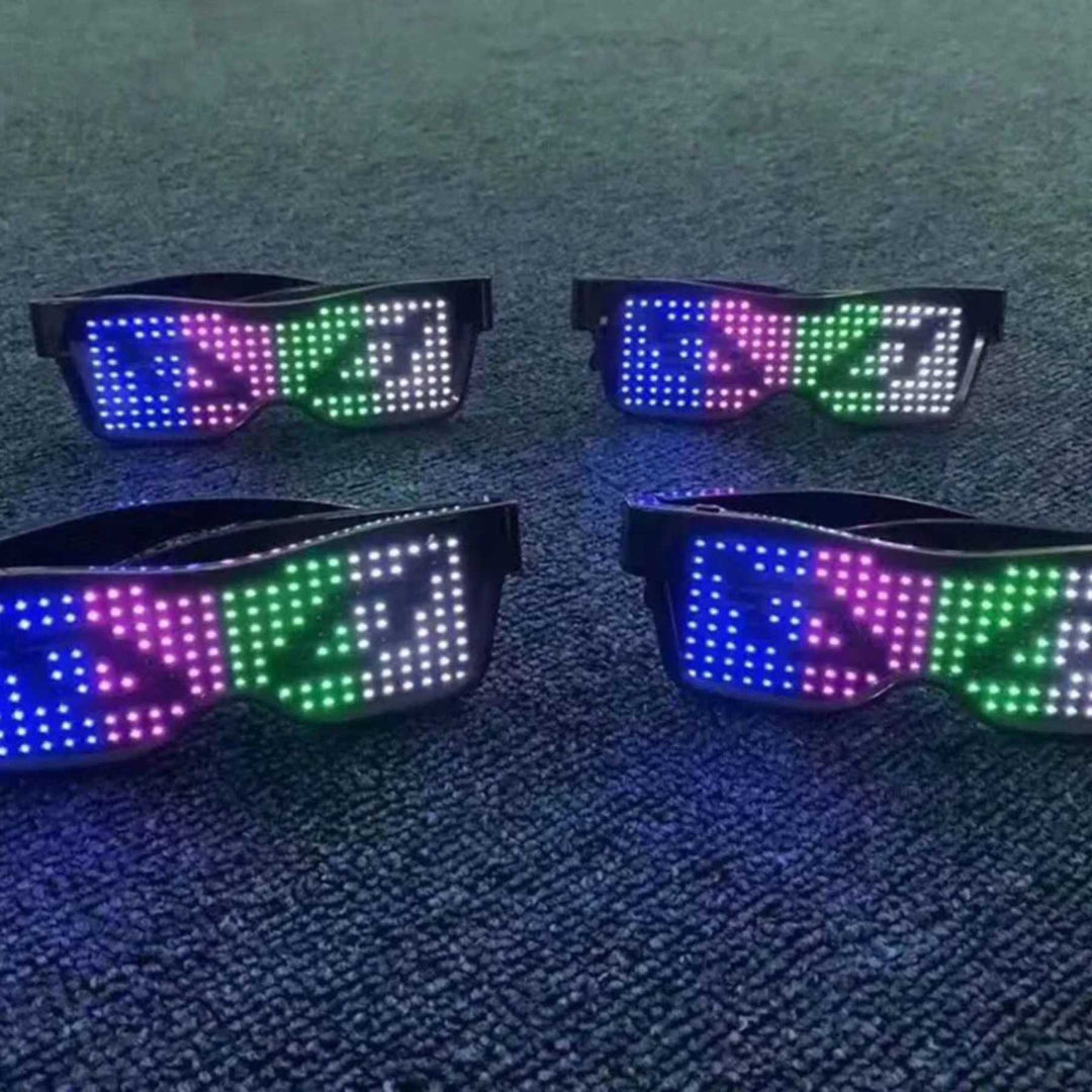 Coole GlowBeat LED feestbril, perfect accessoire voor festivals, clubs en elk themafeest.