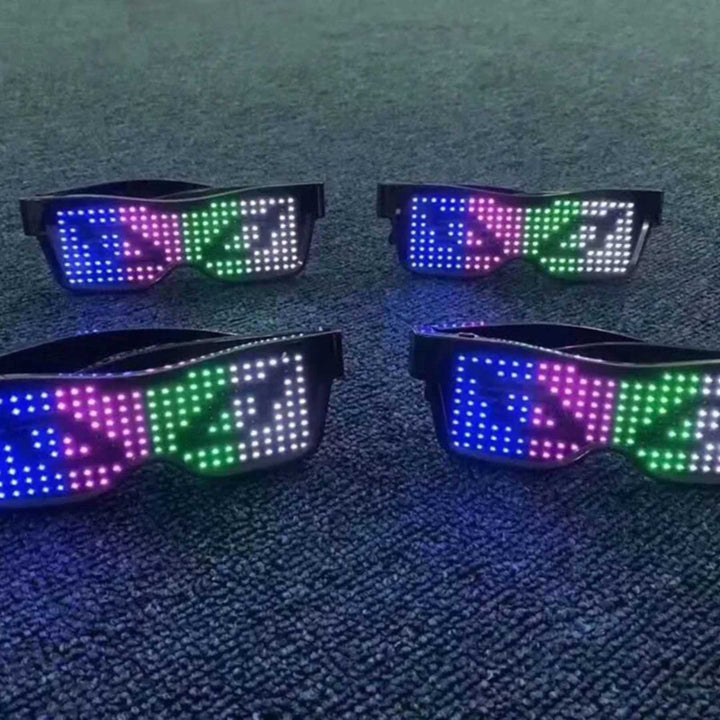 Coole GlowBeat LED feestbril, perfect accessoire voor festivals, clubs en elk themafeest.