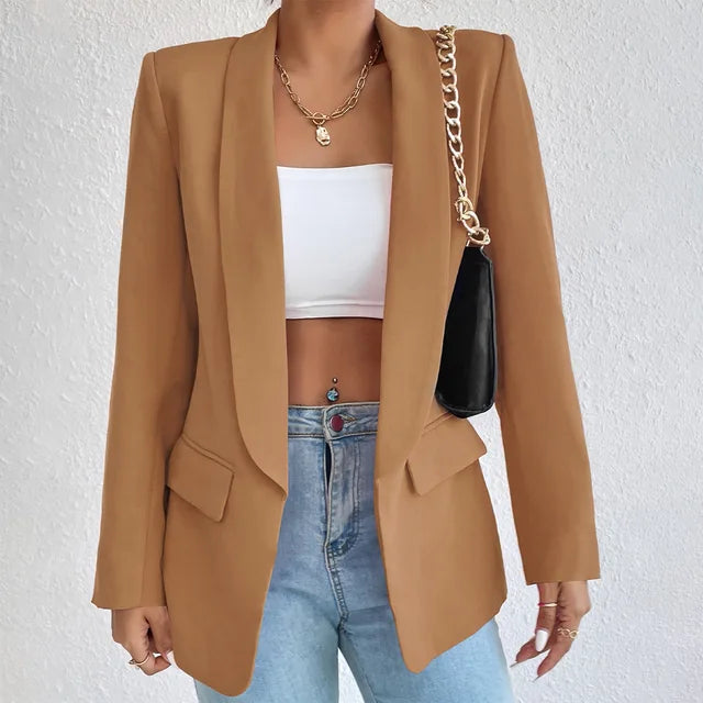 Trendy Isa blazer: stijlvol damesjack, perfect voor zowel kantoor als een casual gelegenheid.