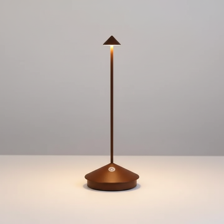 De CalmLight LED tafellamp, een stijlvolle en dimbare draadloze lamp voor thuis.