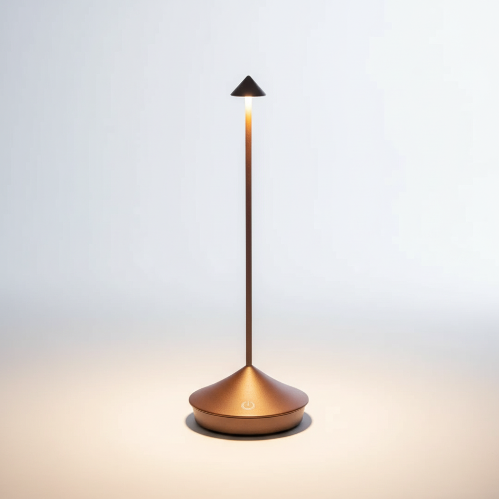 Draadloze design LED tafellamp, ideaal voor binnen- en buitenverlichting op tafel.