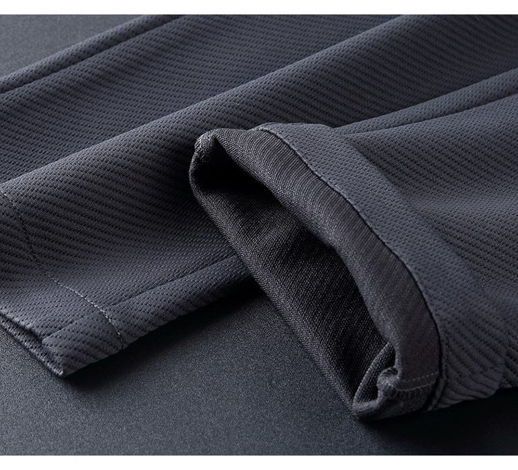 Sportief diepzwart heren loungepak Matthias; ultiem comfort en stijl voor thuis of onderweg.