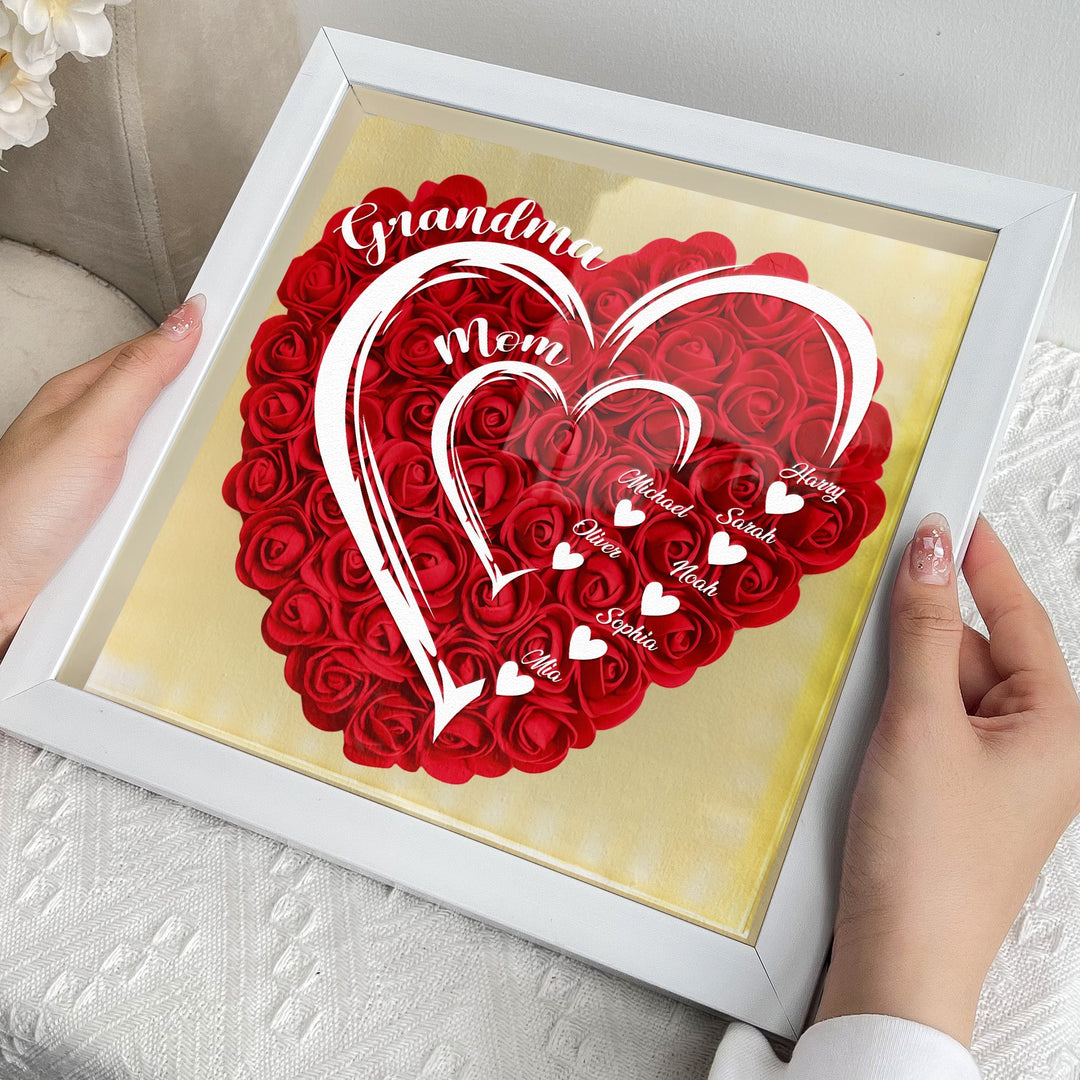 Vierkante LED fotolijst met persoonlijke foto, perfect als Moederdag geschenk voor moeder of oma