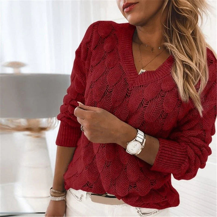 Comfortabele grijze dames pullover DoortjesSweater, ideaal voor casual mode en dagelijkse stijl.