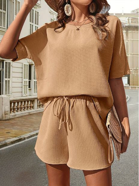 Relaxte Pasvorm Zomer Set Dames, tweedelig design, perfect voor een comfortabele look.