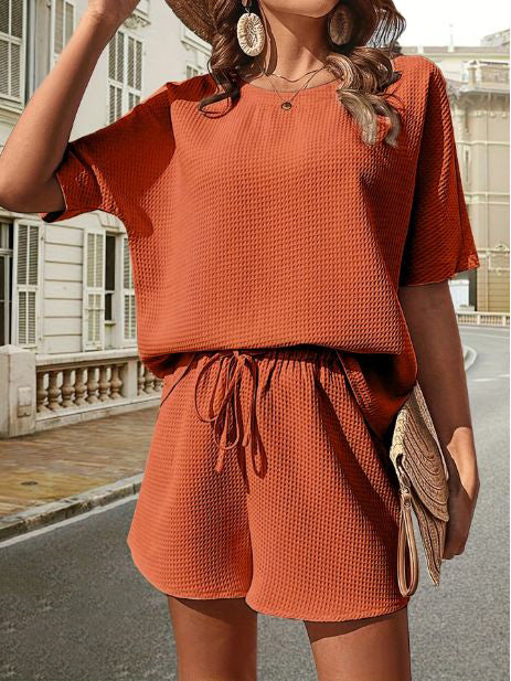 Dames Tweedelige Outfit Isla, katoenmix voor ultiem comfort op warme zomerdagen.
