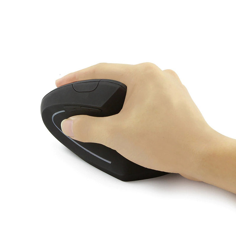 Ergonomische muis met zachte polssteun, draadloos, een must-have computeraccessoire tegen RSI.