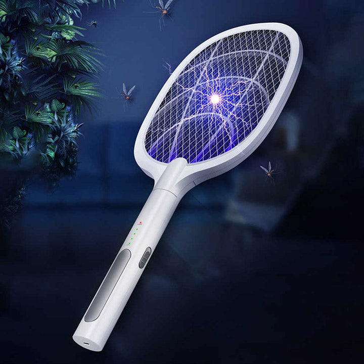 Zomerklare elektrische insectenval. Stille muggenvanger met stand voor rustige avonden.
