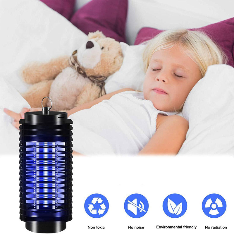Geruisloze elektrische muggenkiller. Geniet van een stille, mugvrije omgeving in uw slaapkamer en huis.