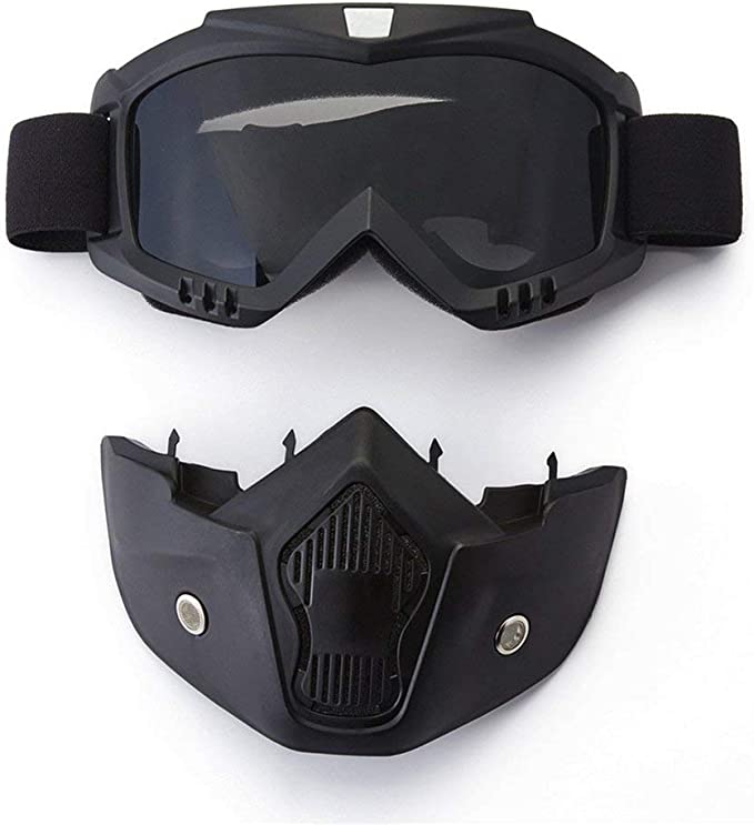 Gedetailleerde foto van de unisex sportbril, toont stevig frame en heldere, beschermende lenzen.