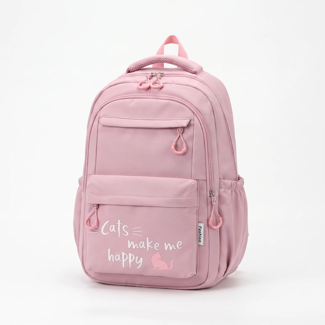 Comfortabele kinder- en tienerrugzak met gewatteerde schouderbanden. Multivak design voor school.