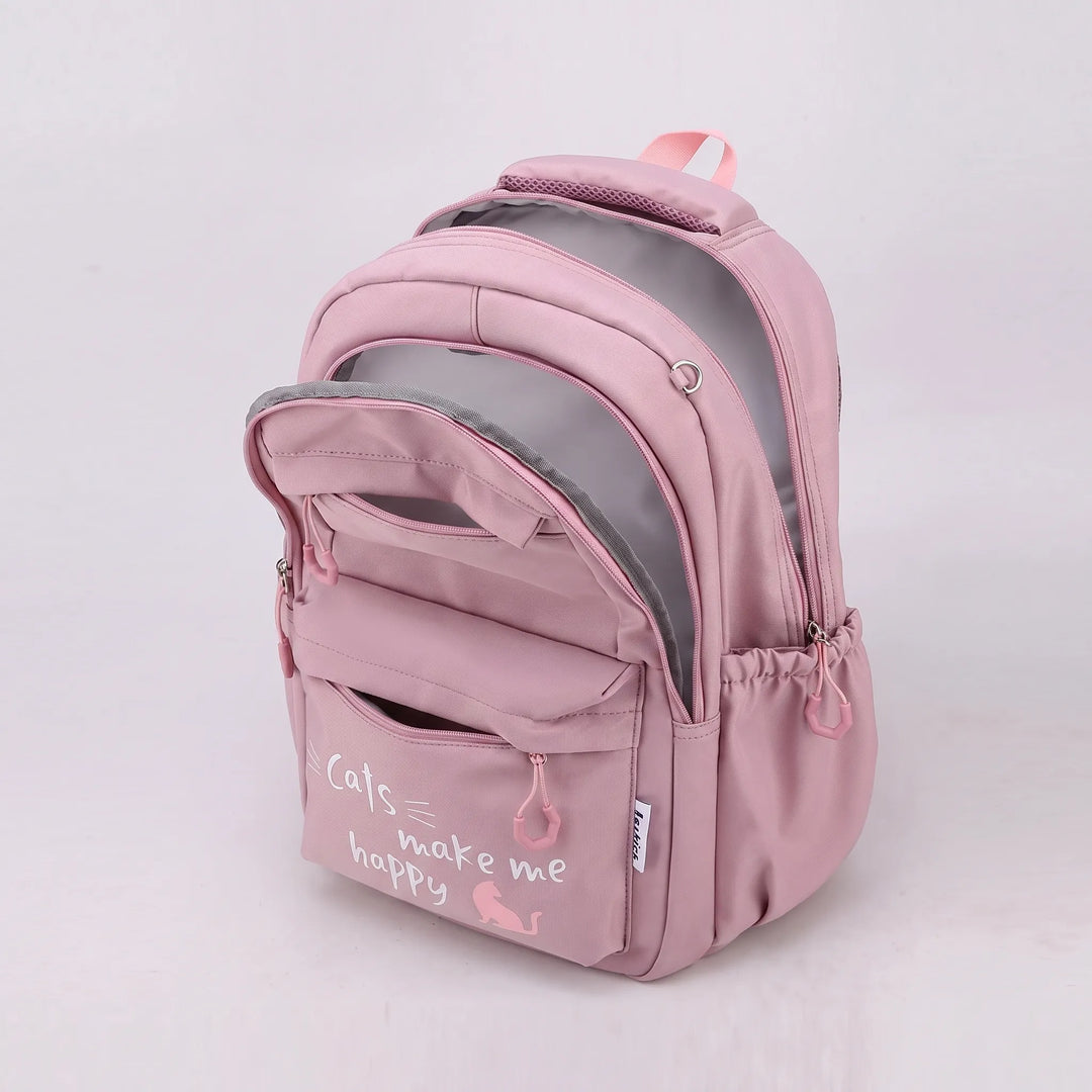 Duurzame nylon multivak schoolrugzak, ideaal voor kinderen en tieners. Robuust en comfortabel.