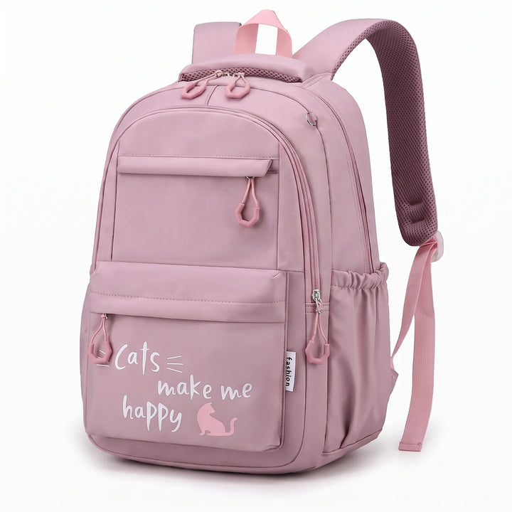 Houd je schoolspullen georganiseerd met deze praktische multivak schooltas van duurzaam nylon.