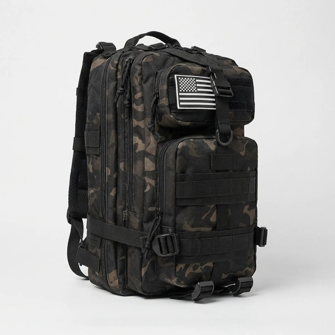 Compacte, maar ruime 50L tactische rugzak met MOLLE lussen voor al je outdoor benodigdheden.