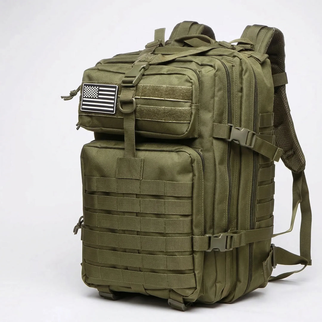 Militaire stijl 50L rugzak, uitermate geschikt als reisrugzak of voor outdoor avonturen.