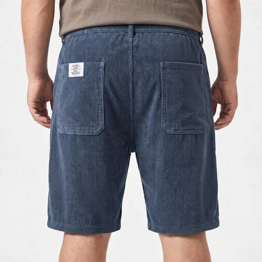 Comfortabele straight fit heren retro shorts met handige meerdere zakken, perfect voor de zomer.