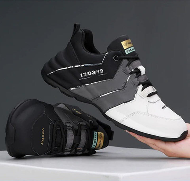 Witte herensneakers met ademend mesh en comfortabele zool, ideaal voor sport en dagelijks gebruik.