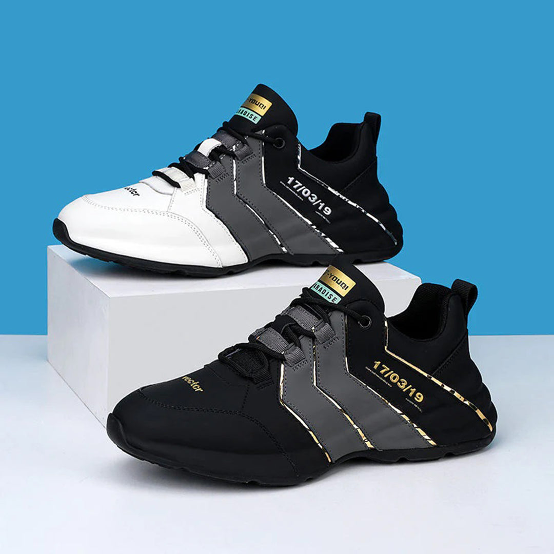 Comfortabele herensneakers met schokabsorberende zool voor optimaal loopcomfort, veelzijdig en stijlvol.