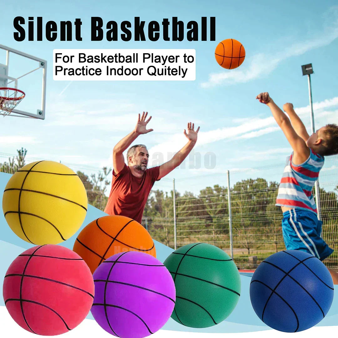 Verbeter basketbal skills binnen met geruisloze schuim sport bal. Ideaal voor indoor training zonder geluidsoverlast.